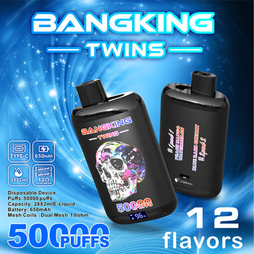Bang King DSK042 BK50 50000 Puffs Disposable Vape Dual Flavor Vaper Type-C Rechargeable EU Shipping